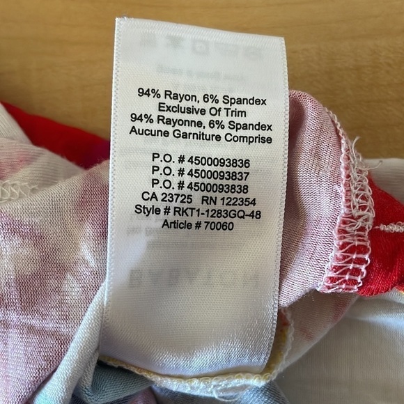 ARITZIA Babaton Bright and Bold Floral Half Sleeve Top Size Extra Small - Picture 12 of 12